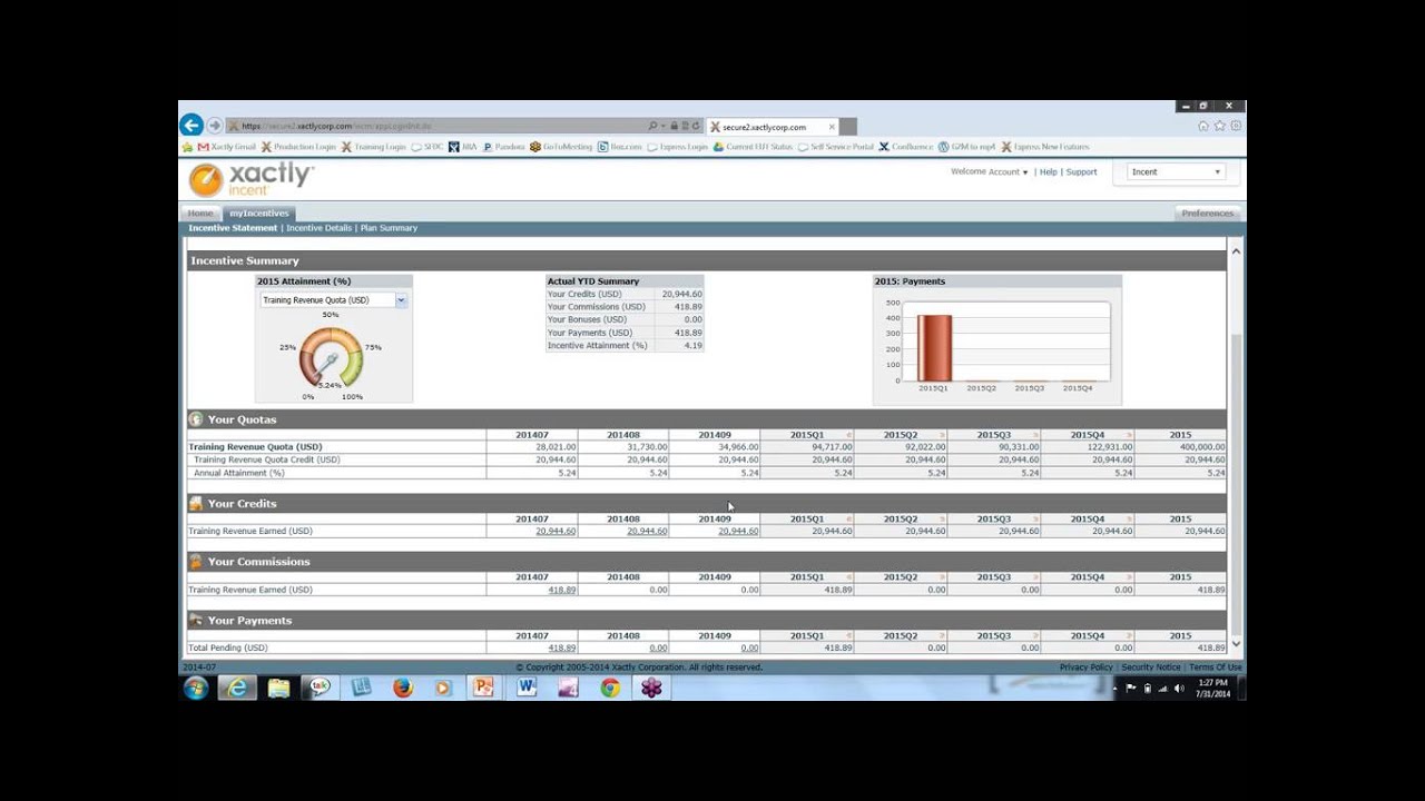 Xactly User Training YouTube