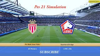 Monaco vs Lille | PES 21 Football Match Simulation