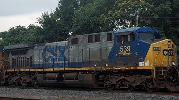 CSX M653 headed Northbound @ Monroe NC with CSXT 539 in the lead 4/26/22🇺🇲