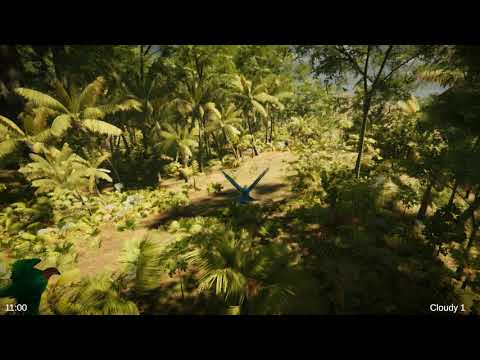 parrots-flying-around-in-the-jungle-in-unity-hdrp