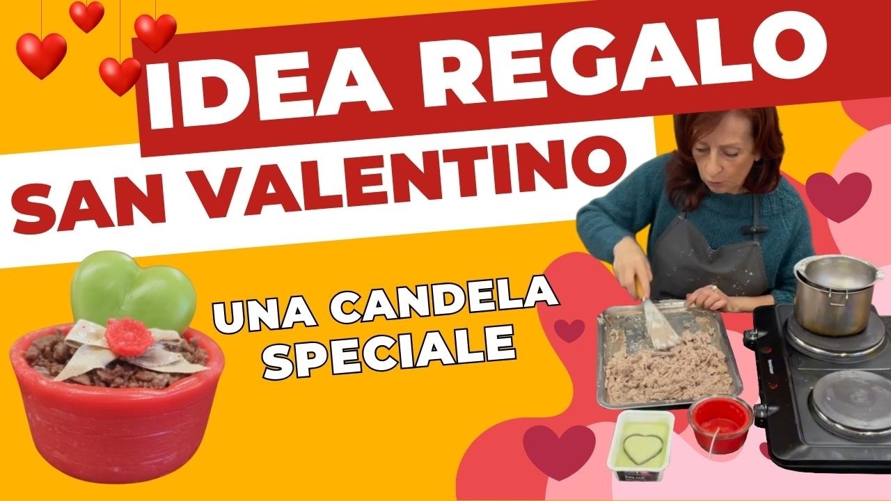 Idea San Valentino: Come realizzare una candela artistica a forma di pianta #candlemaking