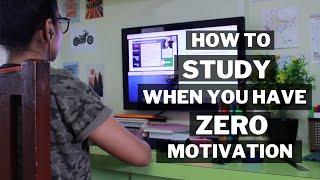 HOW TO STUDY WHEN YOU HAVE ZERO MOTIVATION  [ VLOG] | Exploring Dreams