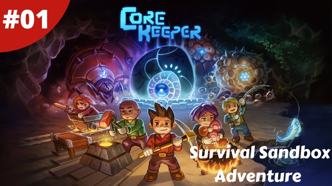 Survival Sandbox Adventure Mine Build & Explore - Core Keeper - #01 -  Gameplay