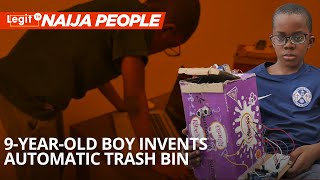 9-year-old boy invents automatic trash bin | Legit TV