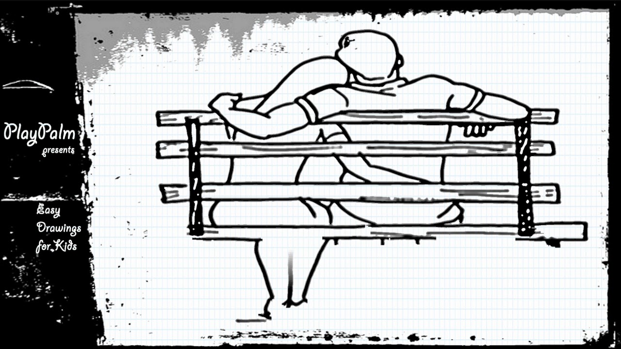 Draw Couple on Bench - YouTube