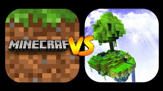 Minecraft PE VS Worldsurvival (Game Comparison)