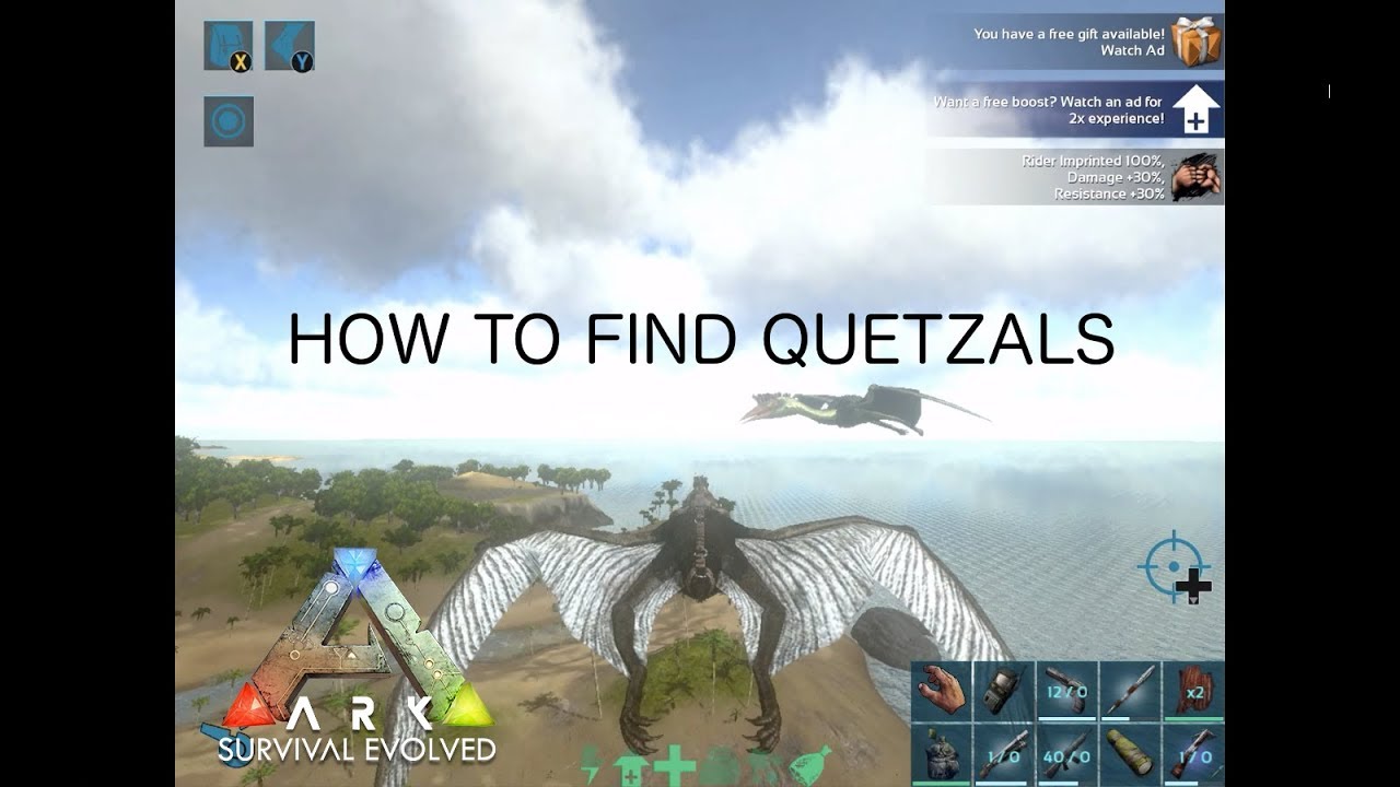 Ark Quetzal Spawn Locations How To Find Quetzals Ark Mobile - Youtube