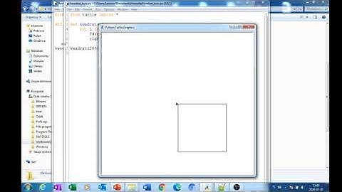 Funkcje w Python - rysujemy kwadrat z wykorzystaniem modułu turtle