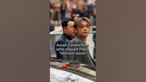 Asian Celebrities spotted at PFW #kpop #blackpink #fashionweek #shorts