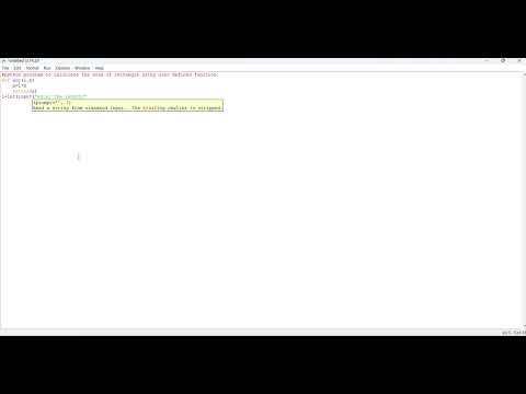 python program to calculate the area of rectangle using user defined function