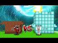 แข่งสร้าง!! บ้านเพชรสุดหรู VS บ้านดินสุดกาก หนีสึนามิ ใครจะรอด!?? (Minecraft Tsunami House)