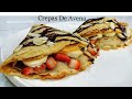 CREPAS DE AVENA ¡NUTRITIVAS Y DELICIOSAS PARA EL DESAYUNO!