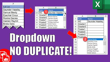 Data Dropdown Validation List without Duplicates