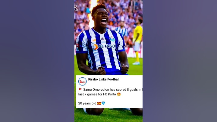 20 year old Samu Omorodion has scored 8 goals in his last 7 games for FC Porto 🤩🇪🇸💎