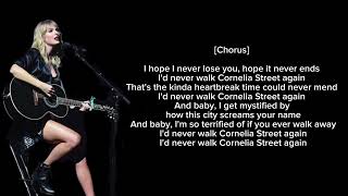 TAYLOR SWIFT - CORNELIA STREET(Live From Paris) LYRICS