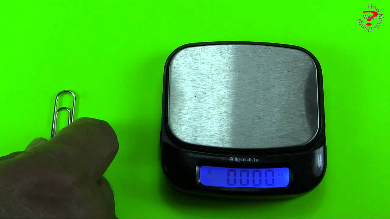How Much Does This Paper Clip Weigh YouTube