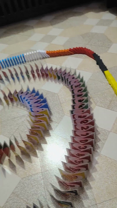 Satisfying Dominoes Card Trick| Domino game| #shorts #game