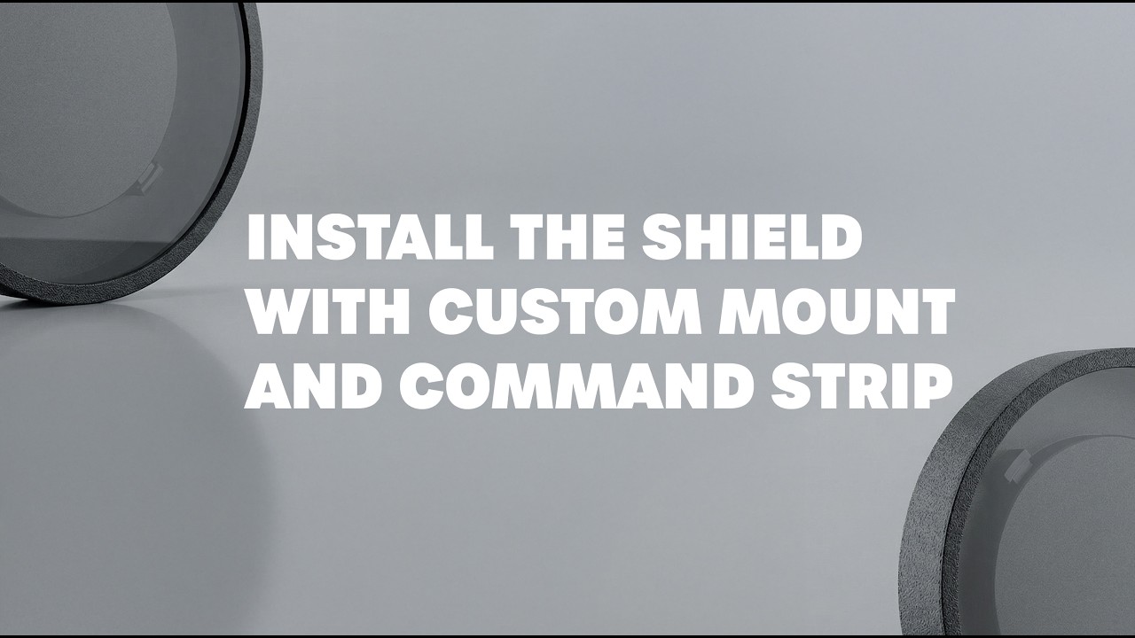 Command Mounts THE SHIELD with CUSTOM mount and hanging with Command Strip ...