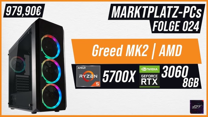 Greed® MK2 4K High End Gaming PC AMD Ryzen 7 570 