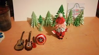 3D origami Noel Baba || 3D Origami small Santa Claus tutorial