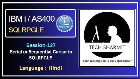 Serial or Sequential cursor in sqlrpgle  | cursors in sqlrpgle | sqlrpgle programming | Embedded SQL