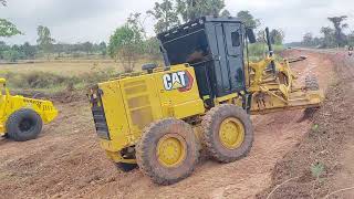 ขอวิ่งตาม รถเกรดใหม่ CAT 140K  สายปาด จัดให้ งานขยายถนน MOTOR GRADER