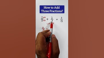 How to Add Three Fractions with Different Denominators? #fractions #addingfractions #teachergon