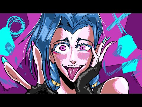 jinx fan animation ( from arcane )