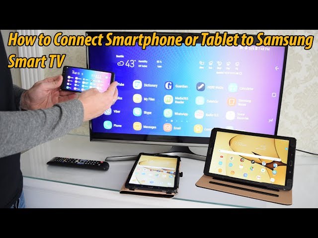 How to Screen Mirror Smartphone or Tablet to Samsung Smart TV via Wi-Fi - YouTube