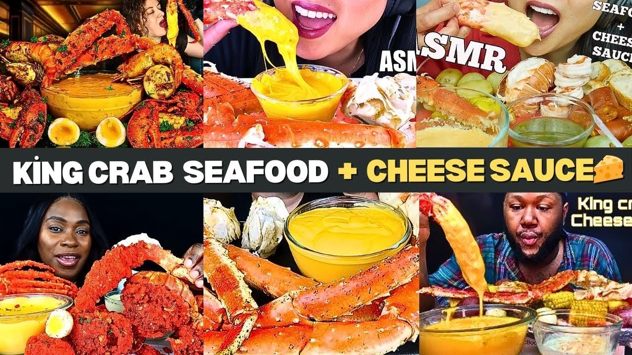🦀🧀 King Crab + Cheese Explosion 💥 Ultimate Seafood Boil Mukbang ASMR | Unreal Combo!