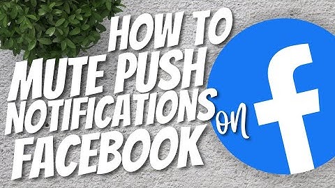How to mute push notifications on Facebook 2021
