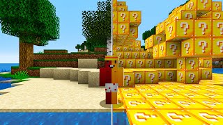 😱 Tudo que tocamos vira LUCKY BLOCK no Minecraft (Mundo de lucky block)