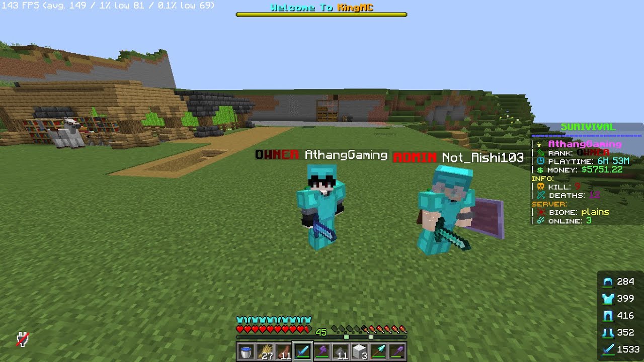 Making My House In My Own Public Minecraft Server King MC Season 2 Free ...