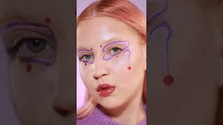 easy graphic liner #eyemakeup #graphicliner #makeuptutorial #editorialmakeup #creativemakeup