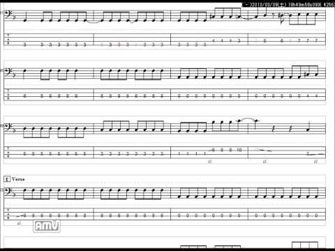 いきものがかり　笑ってたいんだ　ベースTAB譜（亀田誠治ベース）