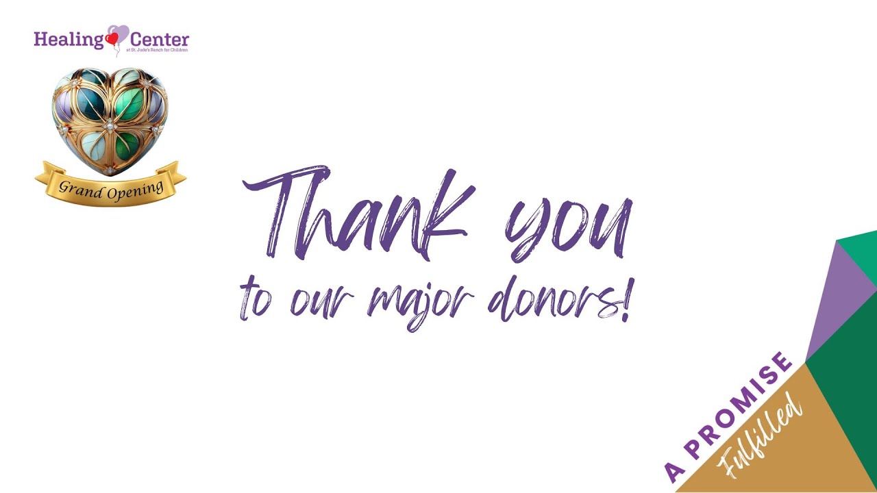 Thank You to Our Healing Center Donors!