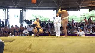 20190602 西日本学生相撲選手権 一部個人決勝 山口怜央（近大）ー山中晋也（九情大）