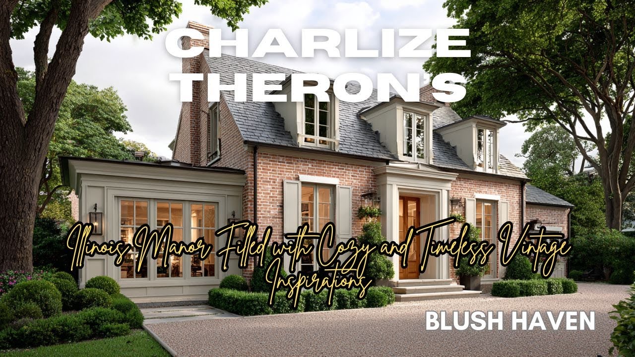 Особняк Шарлиз Терон в Иллинойсе наполнен уютом и неподвластными времени винтажными мотивами.