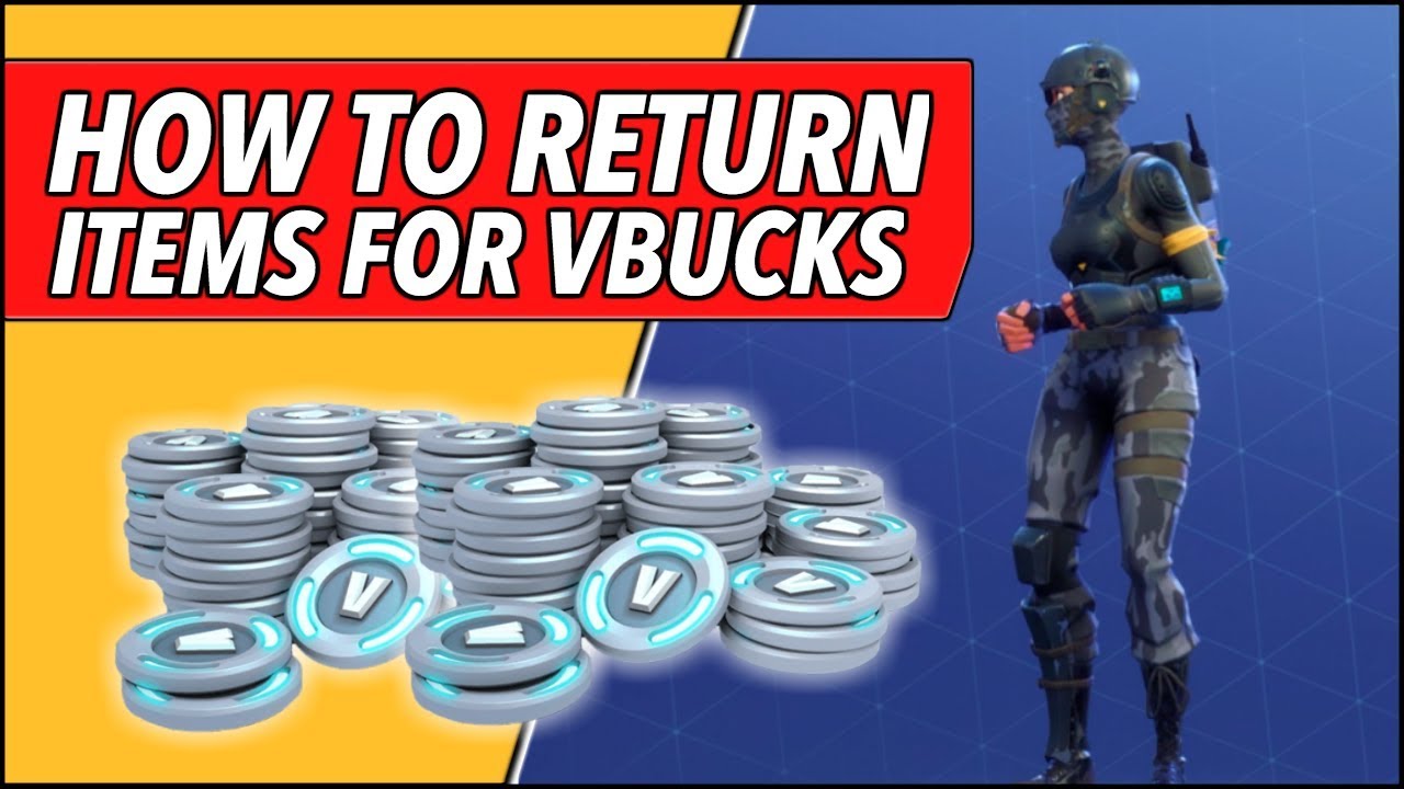 how to refund skins and cosmetics for vbucks in fortnite - fortnite vbuck return