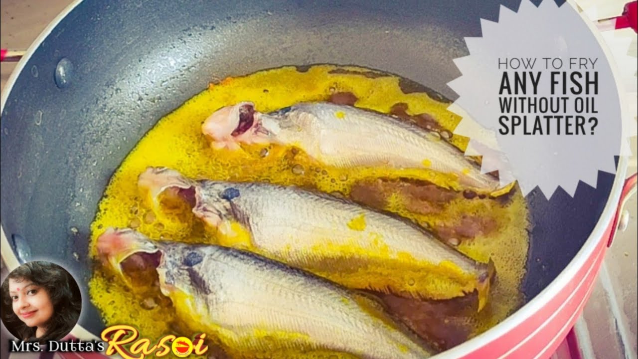 How to fry any fish without oil splatter II Kitchen tips Part 5 II Mrs. Dutta's RASOI