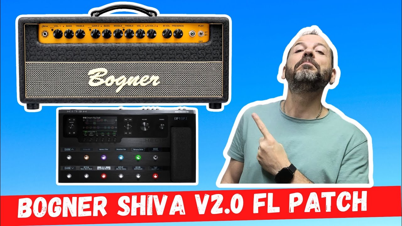 BOGNER SHIVA V2.0 FL Line 6 Helix Floor/Rack/Native