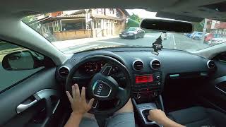 Driving 2009 Audi A3 2.0 TDI Coupe City POV Onboard