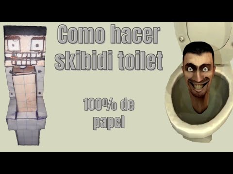 Como hacer un skibidi toilet papercraft - YouTube