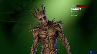 All the groot fortnite cosmetics in battle pass