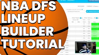 NBA DFS Lineup Builder and Model Basics on FantasyLabs