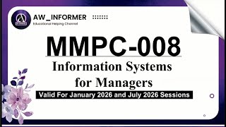 MMPC 008 Solved Assignment 26–26 | MMPC 008 Solved Assignment in English 26–26 | Free on #yt #ignou