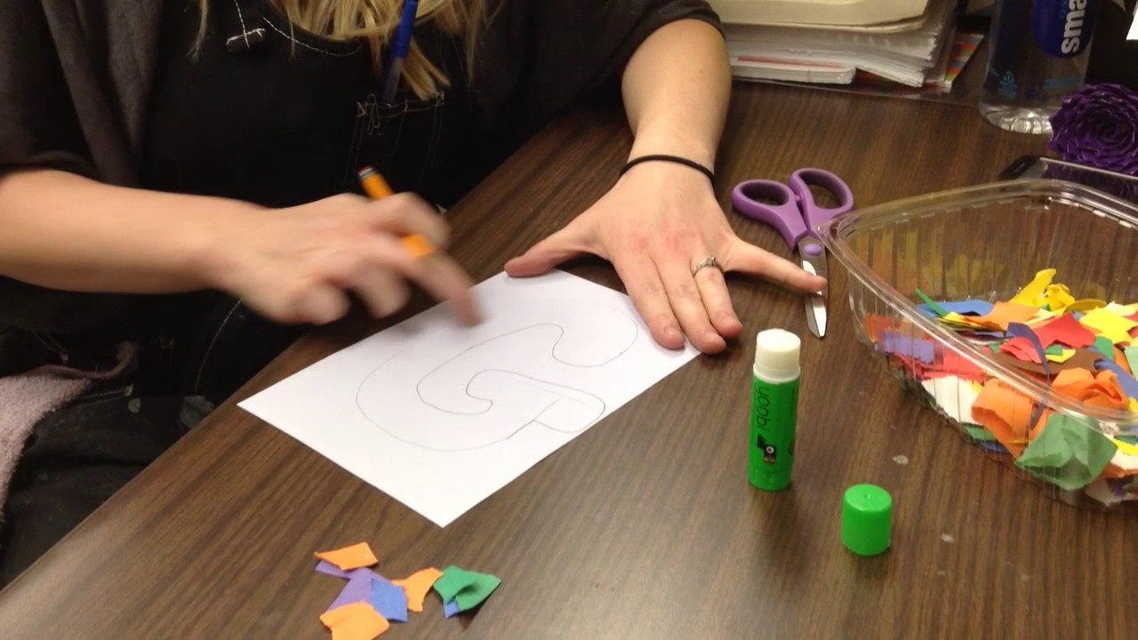 Kindergarten Bubble Letter Collages YouTube