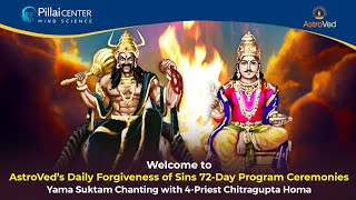 4 Priest Yama Suktam Chanting with Chitragupta Homa - 02/04/23 screenshot 3