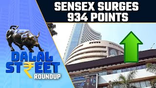 Sensex Surges 934 Points On Robust Global Cues, Metal Stocks Shine Goodreturns