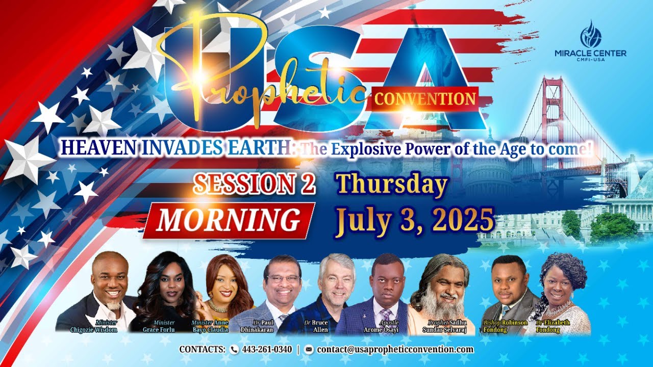 LIVE!🔥USA PROPHETIC CONVENTION 2025 - SESSION 2